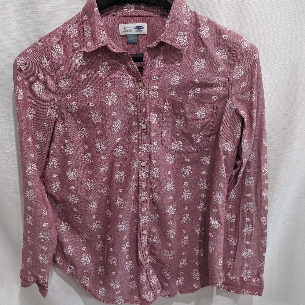 Oversized casual button down shirt